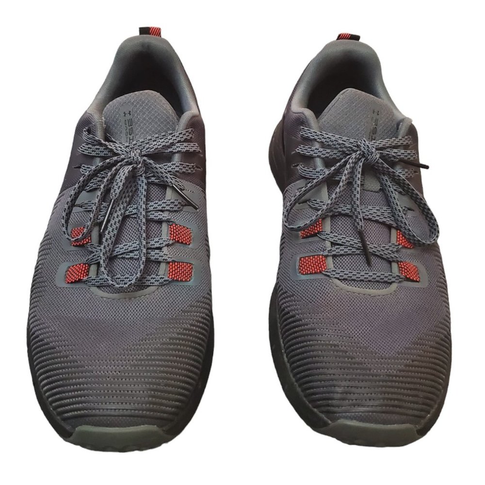 Under Armour HOVR Rise Mens Gray Black Red Size 9.5 Running Sneakers Shoes - Picture 2 of 6